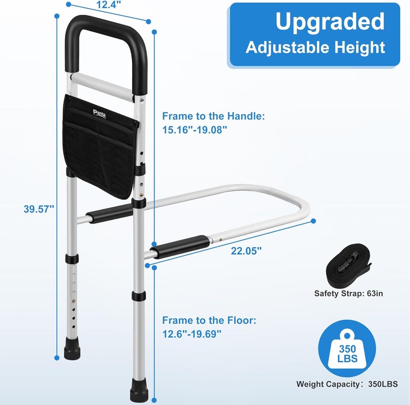 Panta Bed Rails for Elderly Adults Safety, Adjustable Bed Assist Rails for Seniors,Black - Image 2